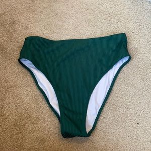 High Waisted Green Bikini Bottoms *never worn*